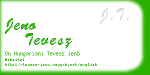 jeno tevesz business card